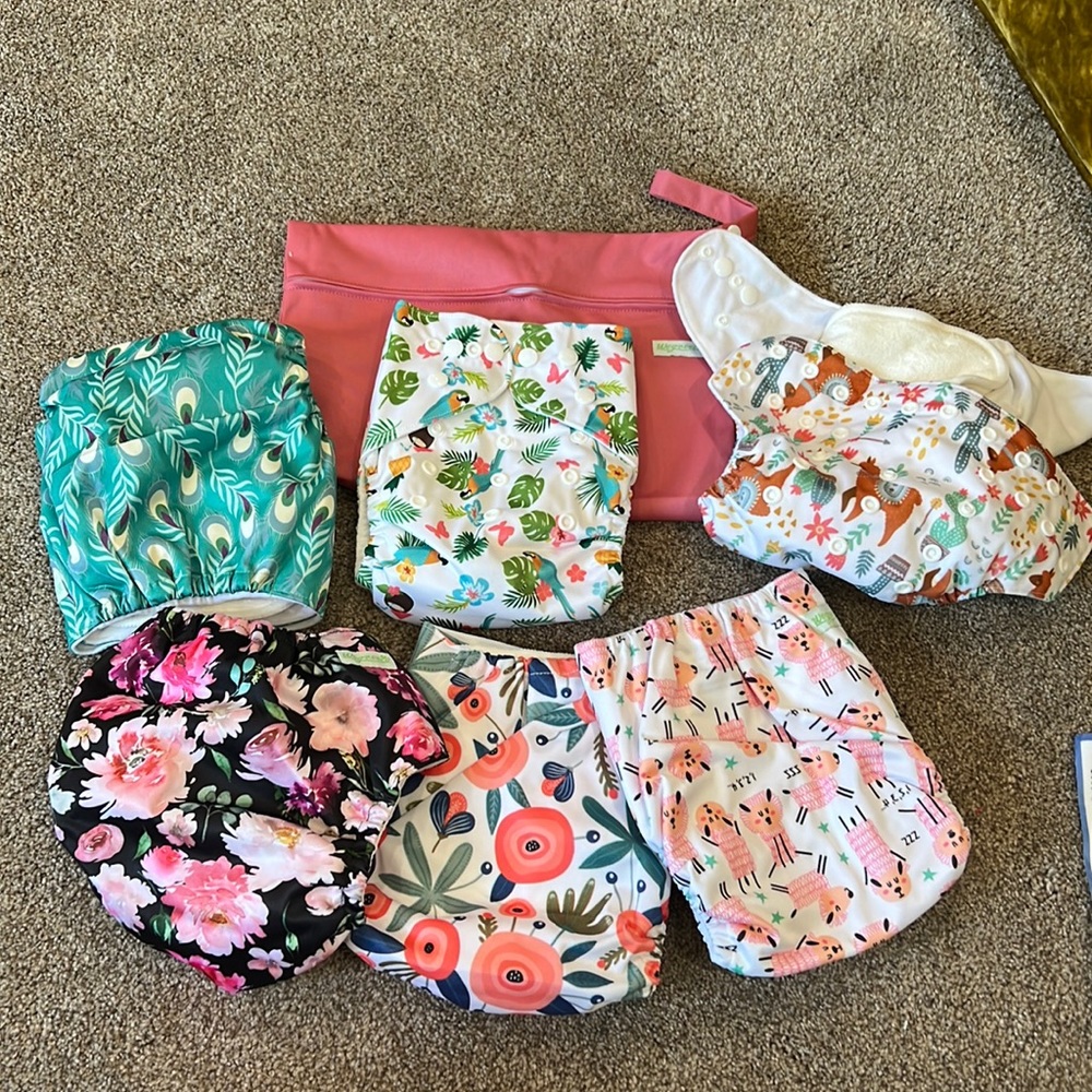 6 Pack Cloth Diapers (brand new)